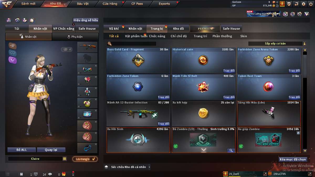 shop acc cf uy tin gia re